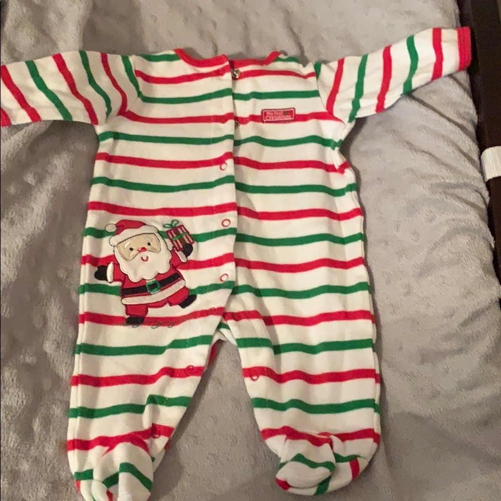 Little Me newborn My First Christmas sleeper